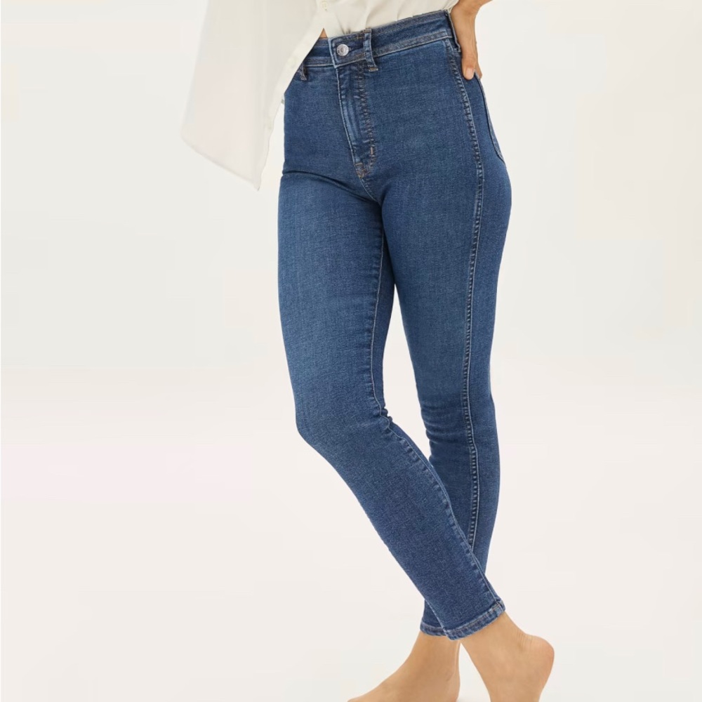 Everlane way high clean front skinny jean sz 28